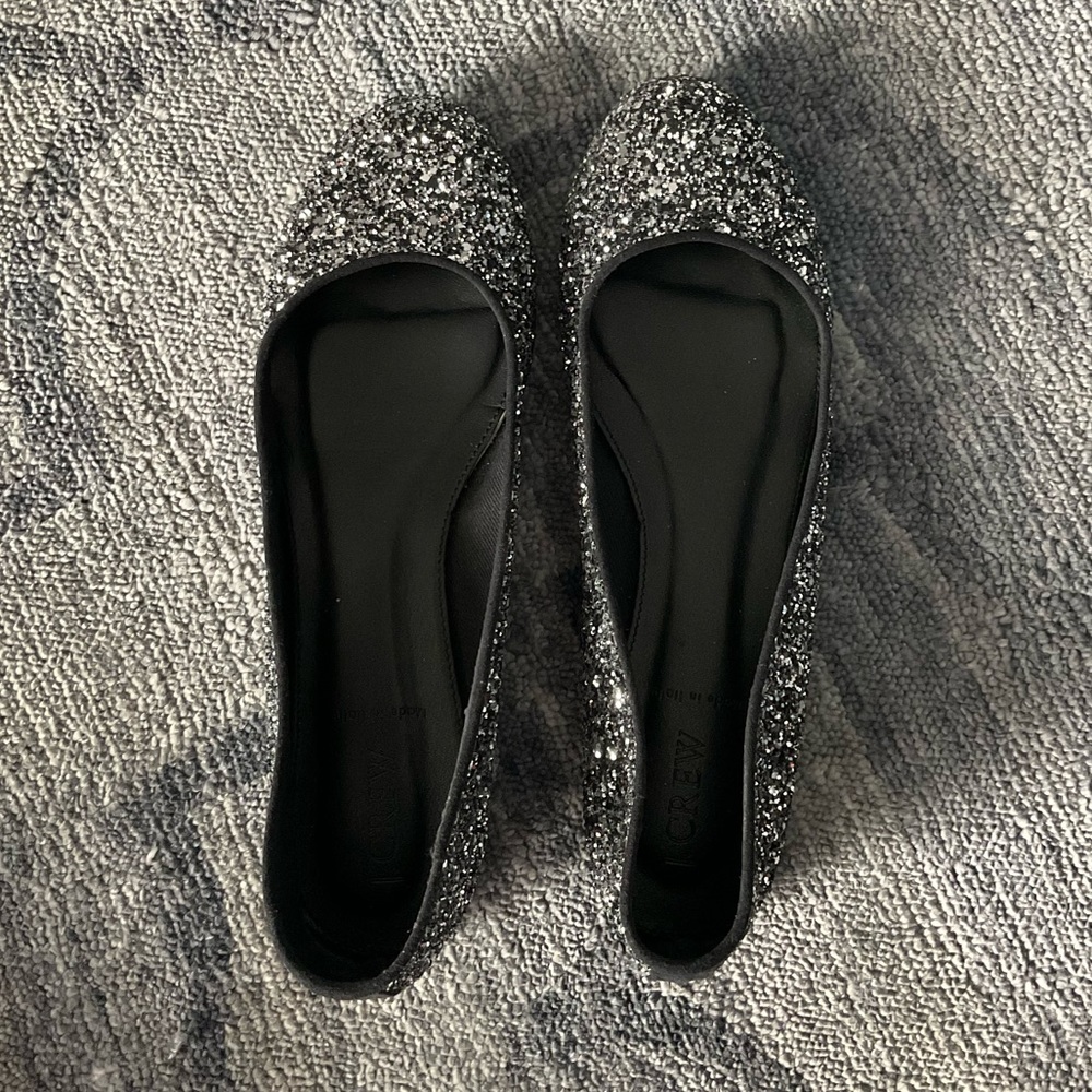 J. Crew Glitterati ballet flats Size 8.5